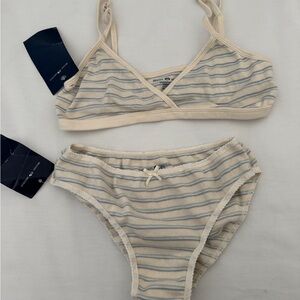 Brandy Melville blue striped set